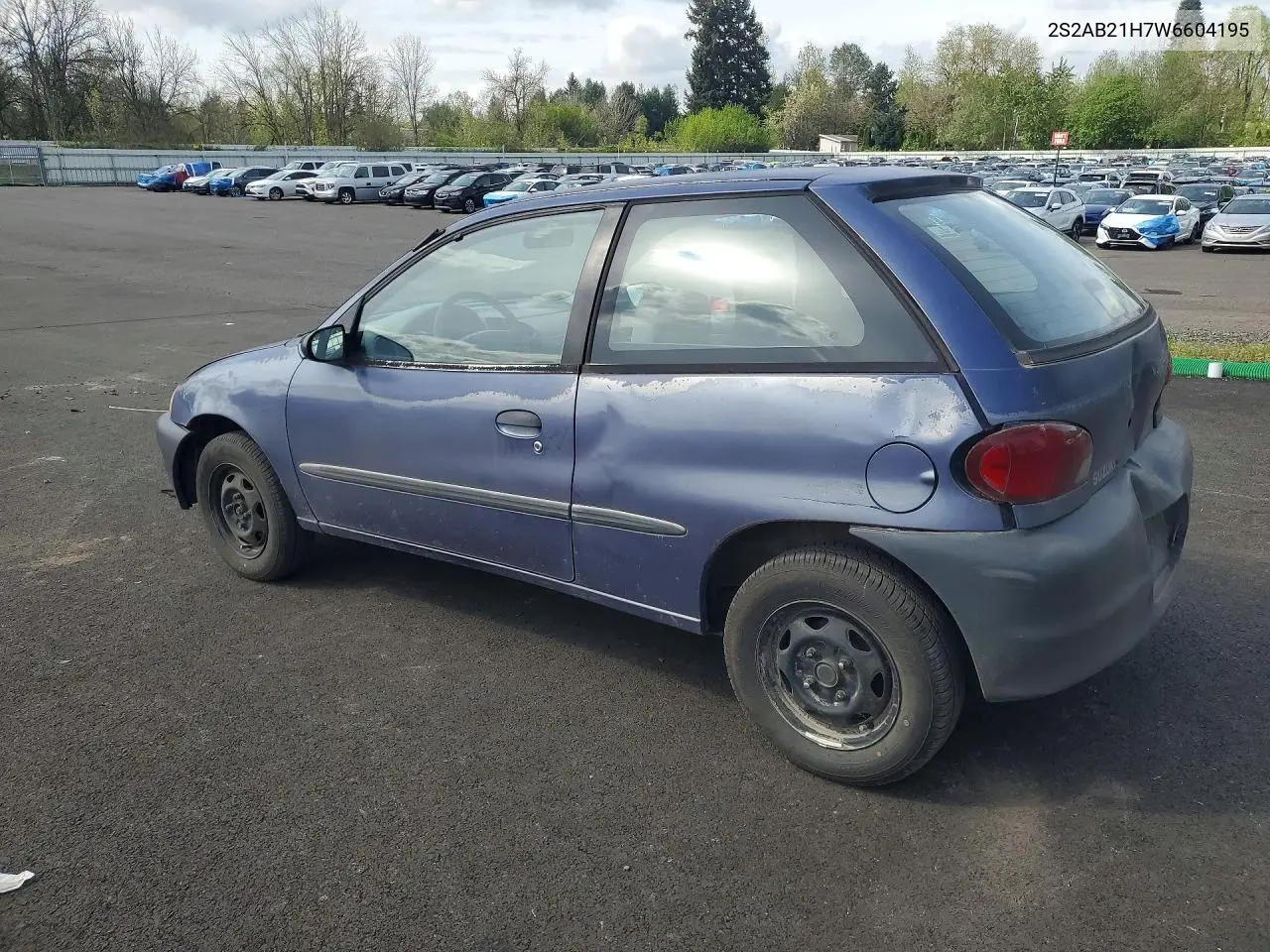 1998 Suzuki Swift Ga VIN: 2S2AB21H7W6604195 Lot: 50492226