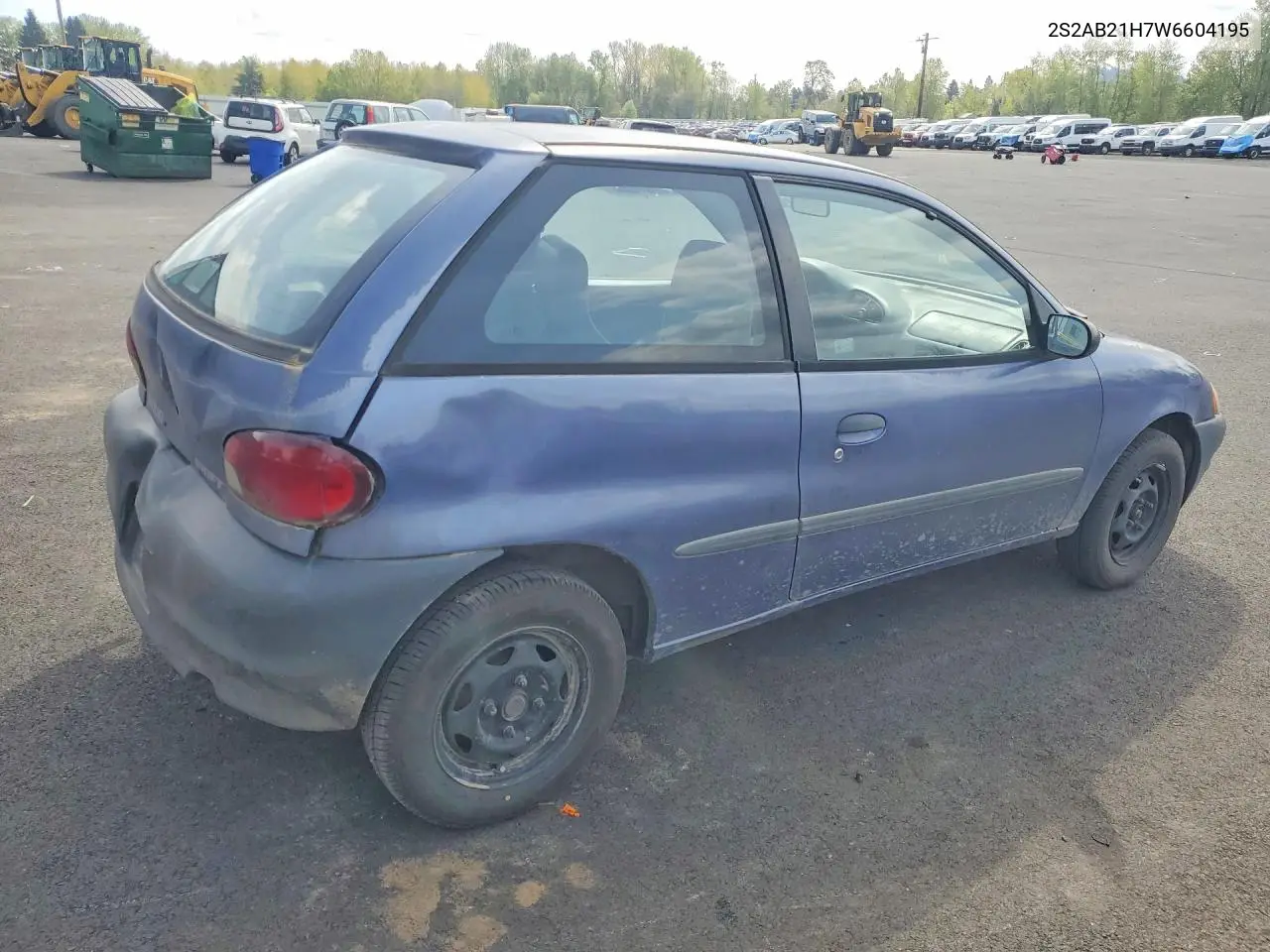 1998 Suzuki Swift Ga VIN: 2S2AB21H7W6604195 Lot: 50492226