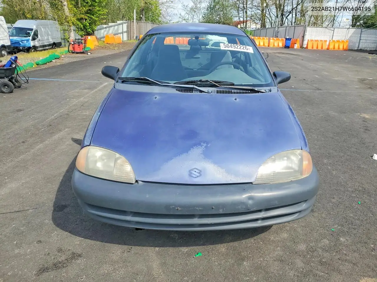 1998 Suzuki Swift Ga VIN: 2S2AB21H7W6604195 Lot: 50492226