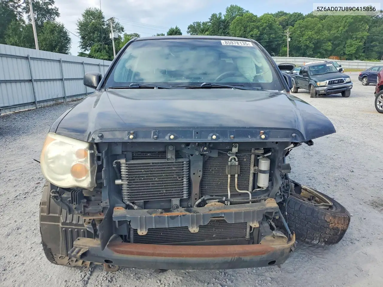 2009 Suzuki Equator Base VIN: 5Z6AD07U89C415856 Lot: 85978135