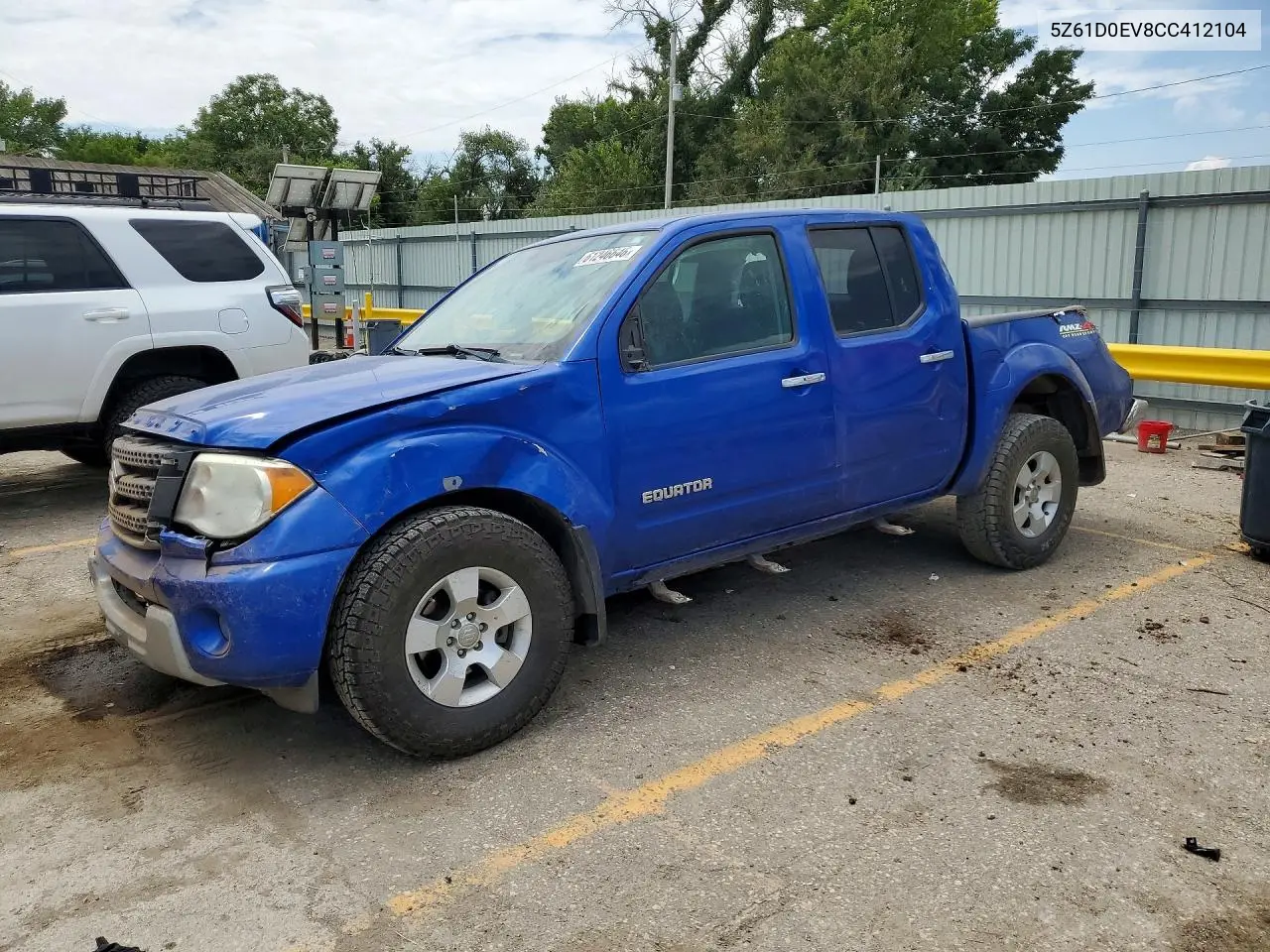 2012 Suzuki Equator Rmz-4 VIN: 5Z61D0EV8CC412104 Lot: 61246646