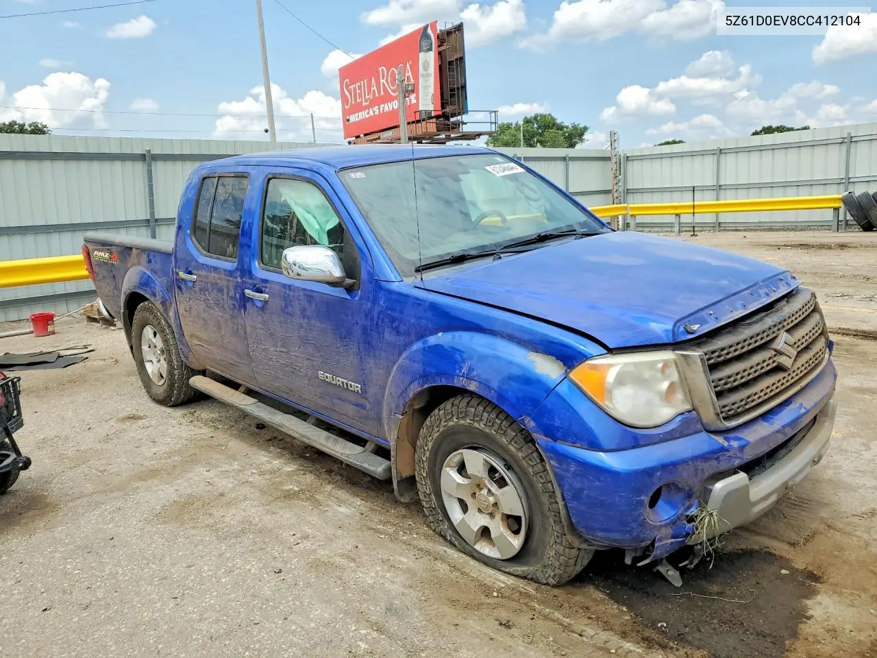 2012 Suzuki Equator Rmz-4 VIN: 5Z61D0EV8CC412104 Lot: 61246646