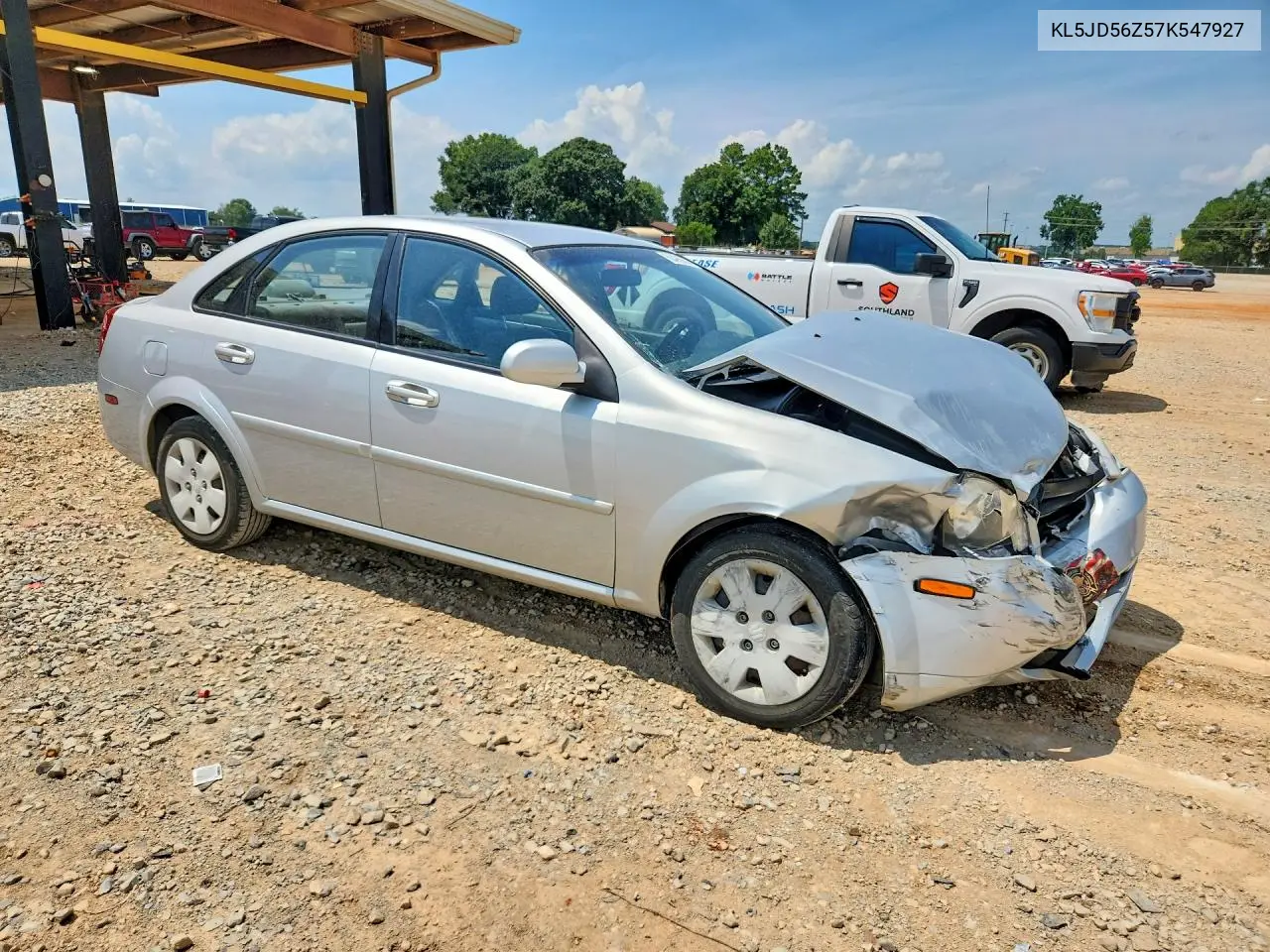 2007 Suzuki Forenza Base VIN: KL5JD56Z57K547927 Lot: 60492656