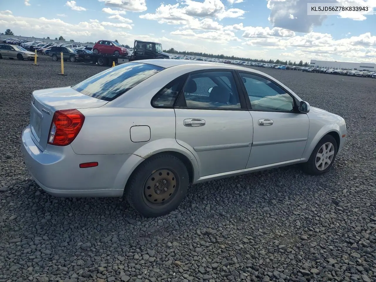 2008 Suzuki Forenza Base VIN: KL5JD56Z78K833943 Lot: 57006656