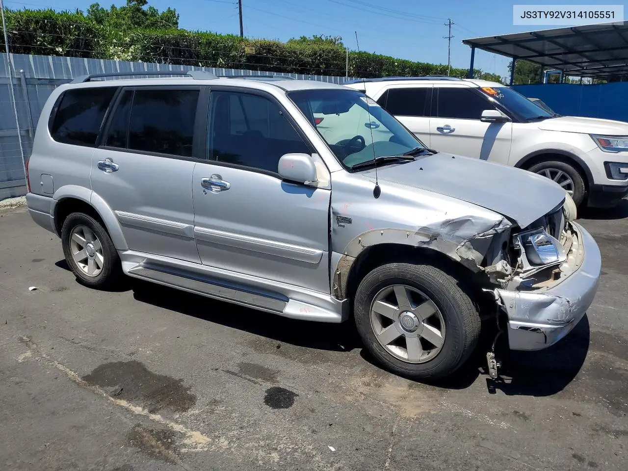 2001 Suzuki Grand Vitara Xl7 Touring VIN: JS3TY92V314105551 Lot: 56109796