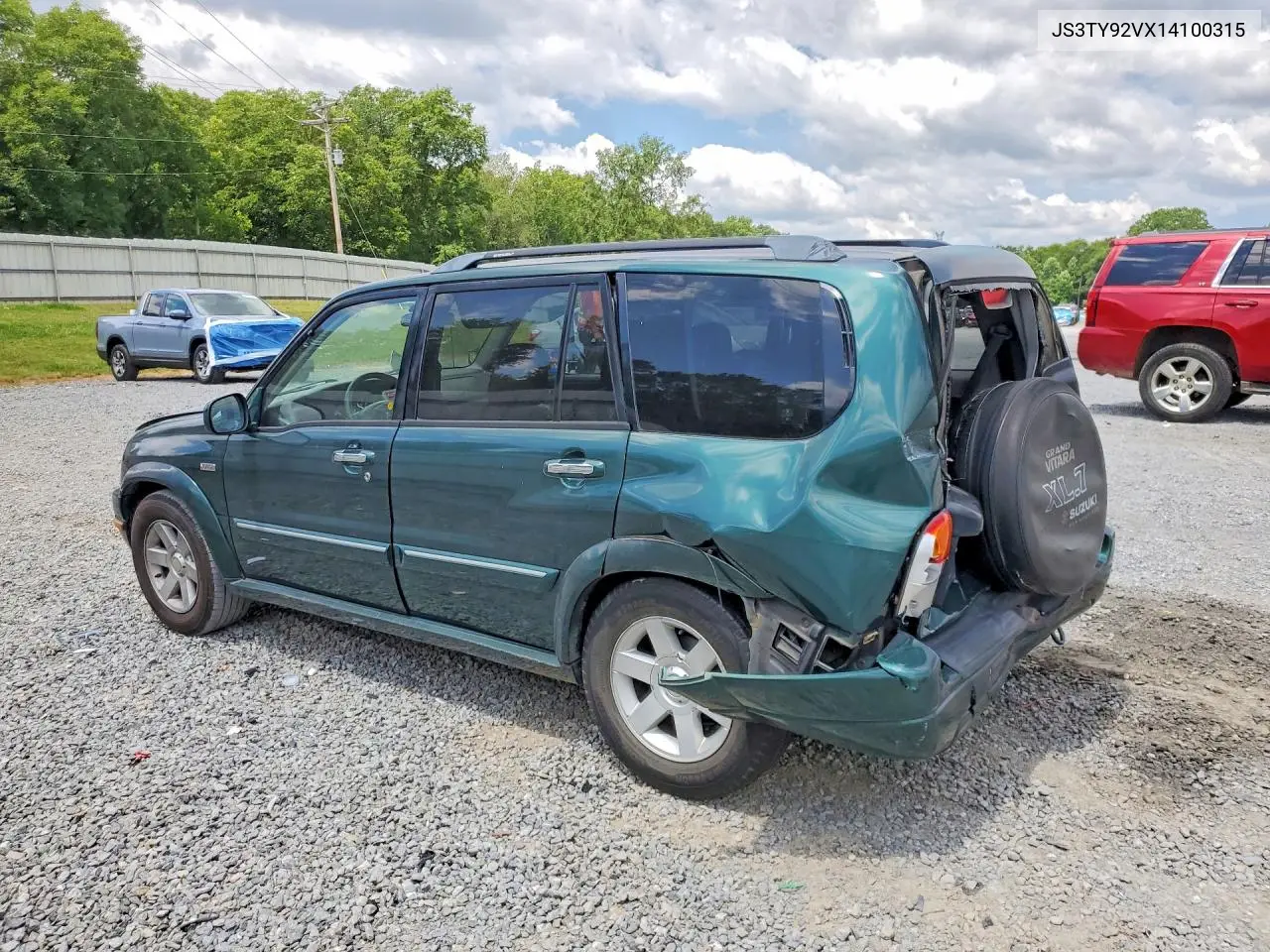 2001 Suzuki Grand Vitara Xl7 Touring VIN: JS3TY92VX14100315 Lot: 59136296