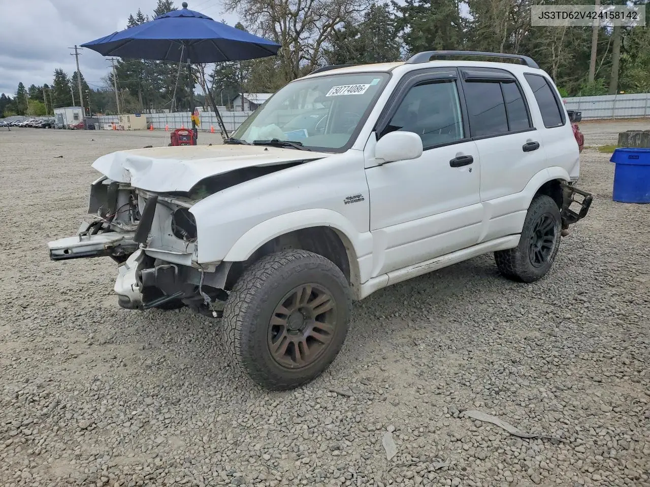 2002 Suzuki Grand Vitara Jlx Limited VIN: JS3TD62V424158142 Lot: 50774086