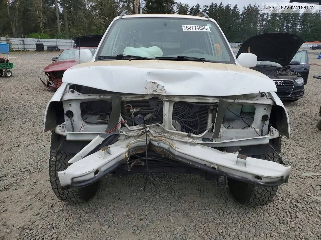 2002 Suzuki Grand Vitara Jlx Limited VIN: JS3TD62V424158142 Lot: 50774086