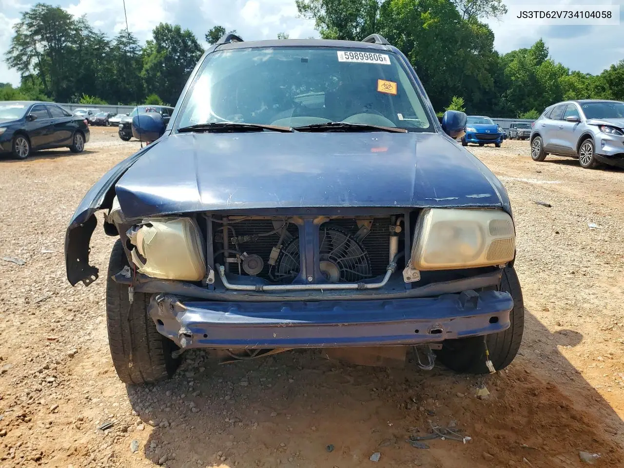 2003 Suzuki Grand Vitara Jlx Limited VIN: JS3TD62V734104058 Lot: 59899806