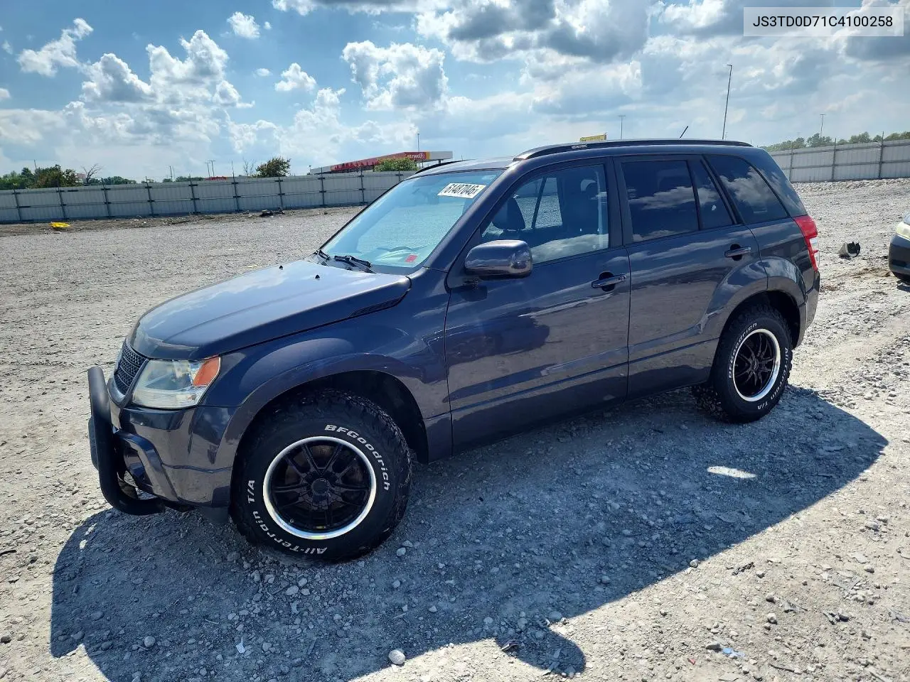 2012 Suzuki Grand Vitara Jlx VIN: JS3TD0D71C4100258 Lot: 61487046