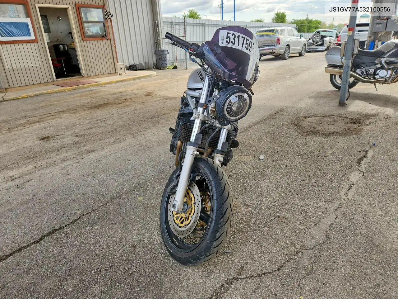 2003 Suzuki Gsf1200 Base VIN: JS1GV77A532100556 Lot: 53175956
