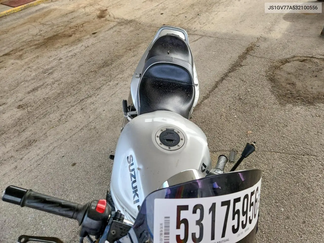 2003 Suzuki Gsf1200 Base VIN: JS1GV77A532100556 Lot: 53175956