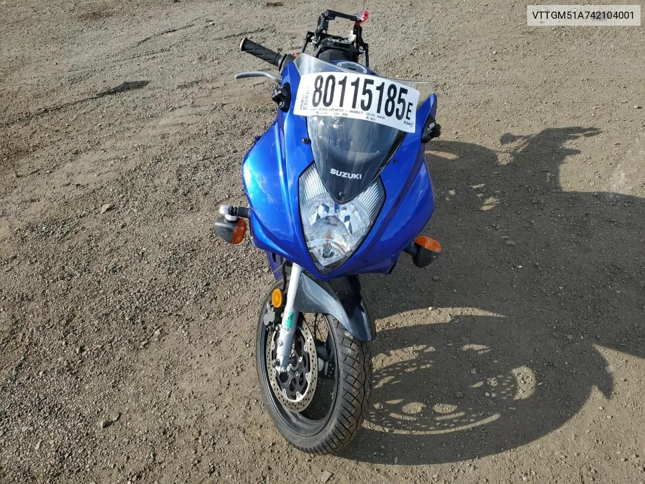 2004 Suzuki Gs500 Fk VIN: VTTGM51A742104001 Lot: 80115185