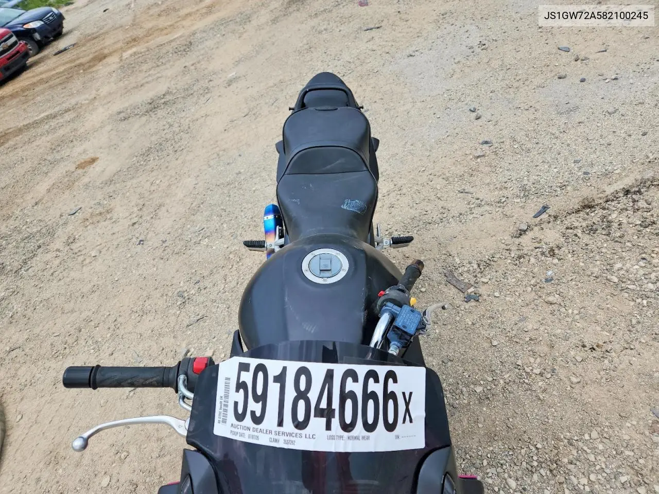 2008 Suzuki Gsf1250 VIN: JS1GW72A582100245 Lot: 59184666