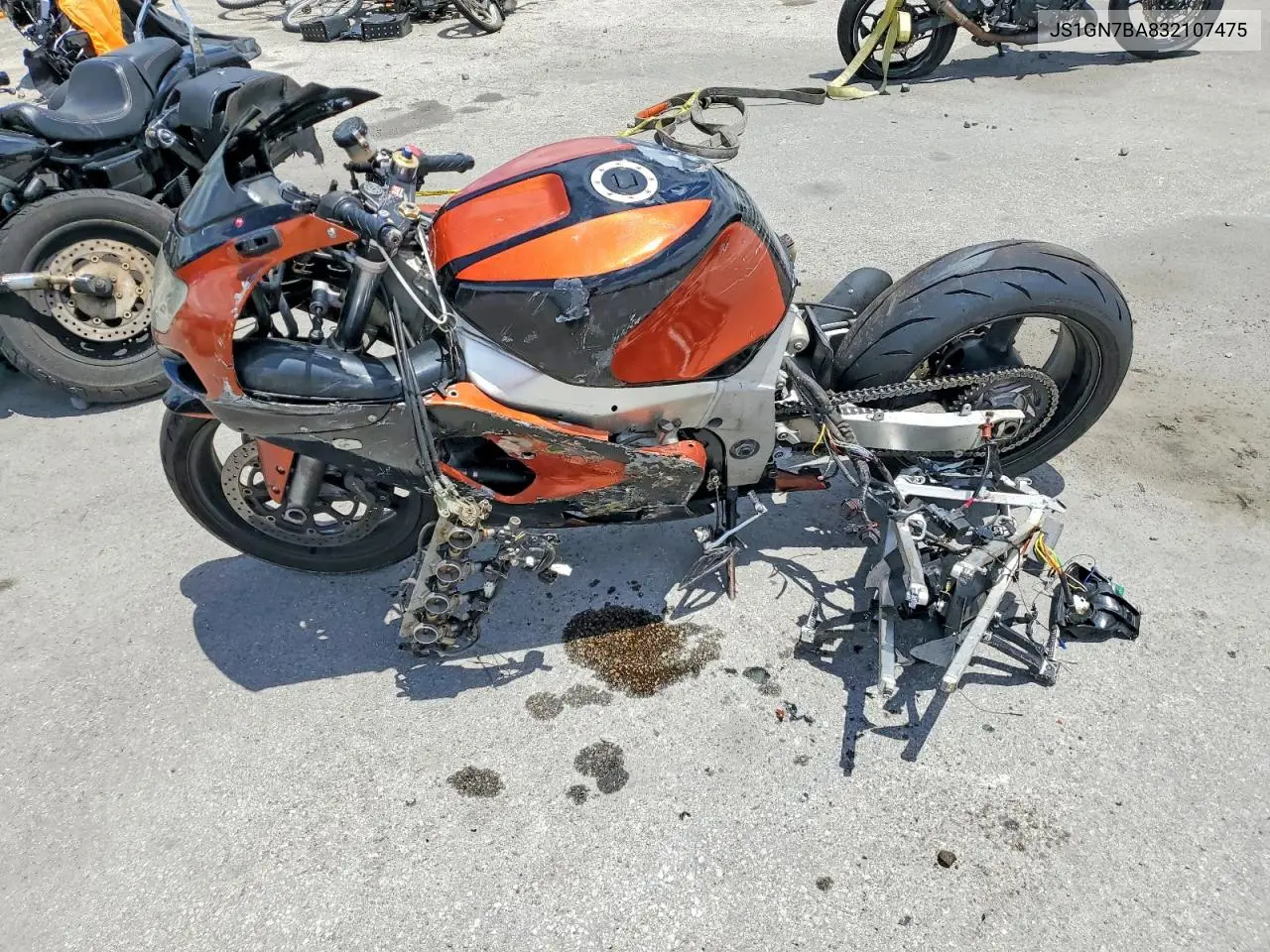 2003 Suzuki Motorcycle VIN: JS1GN7BA832107475 Lot: 56121876