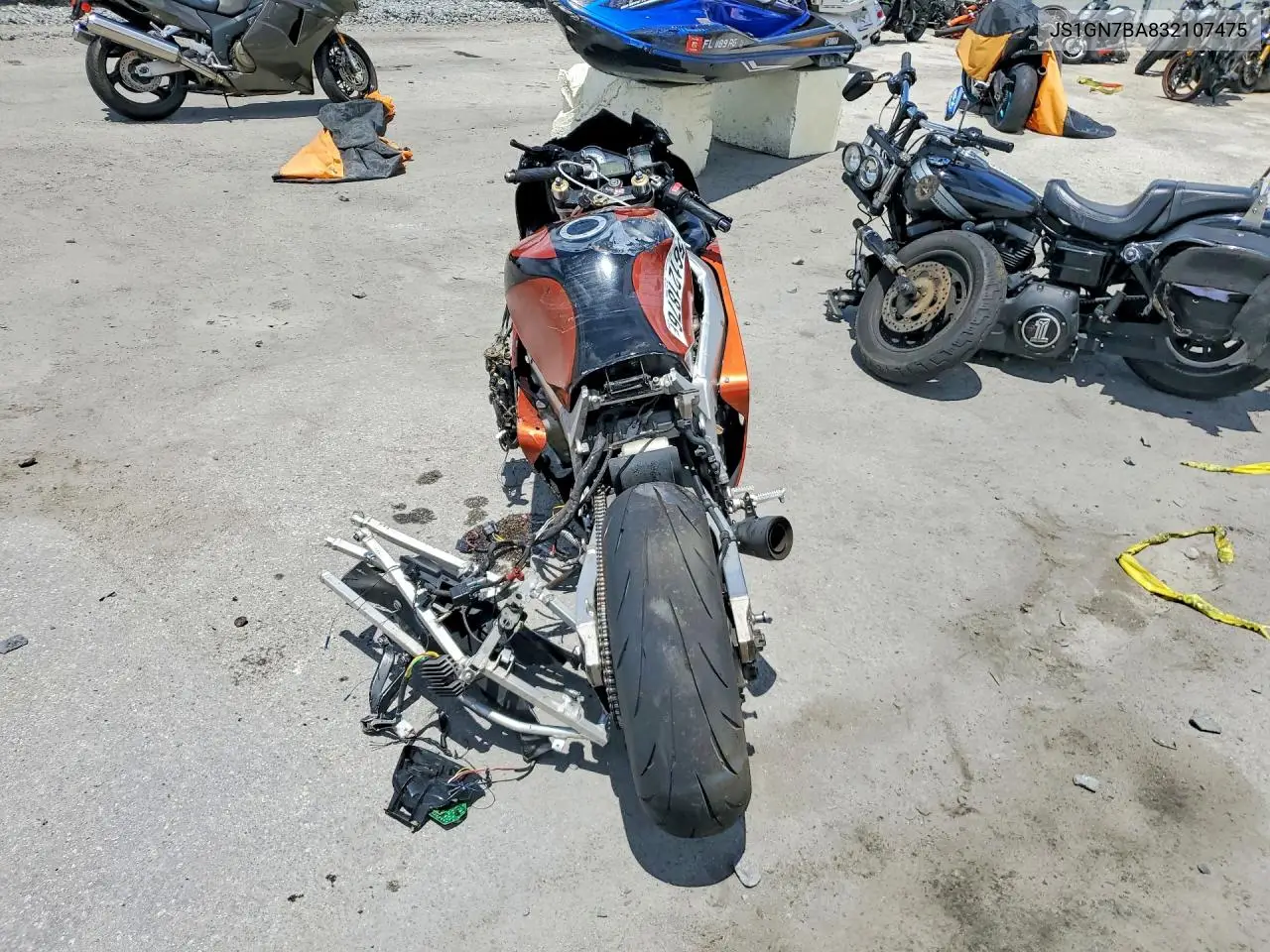 2003 Suzuki Motorcycle VIN: JS1GN7BA832107475 Lot: 56121876