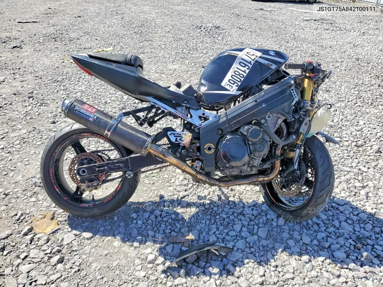 2004 Suzuki Gsx-R1000 VIN: JS1GT75A842100111 Lot: 57161806