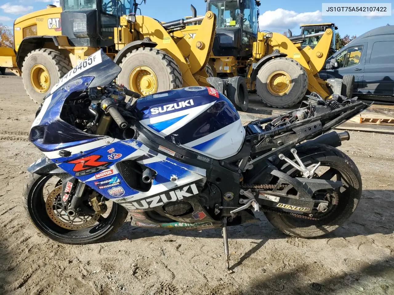 2004 Suzuki Gsx-R1000 VIN: JS1GT75A542107422 Lot: 91478465