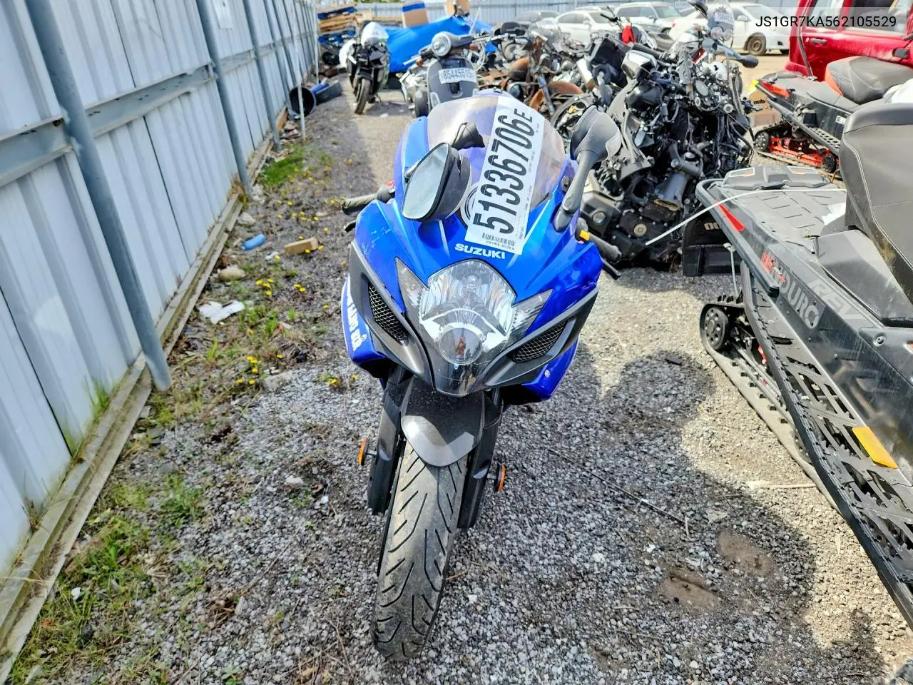 2006 Suzuki Gsx-R750 K6 VIN: JS1GR7KA562105529 Lot: 51336706