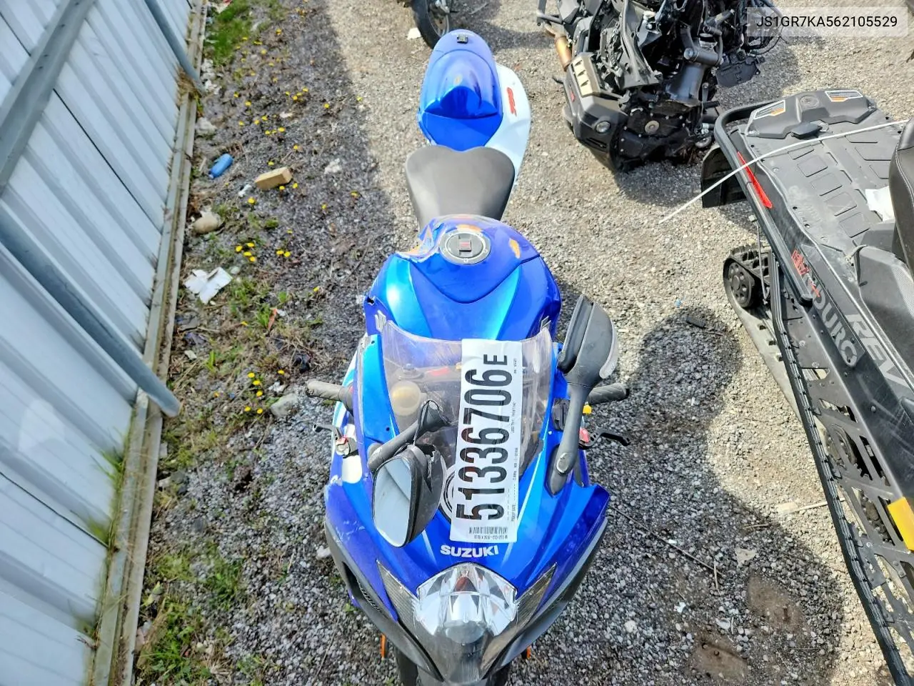 2006 Suzuki Gsx-R750 K6 VIN: JS1GR7KA562105529 Lot: 51336706