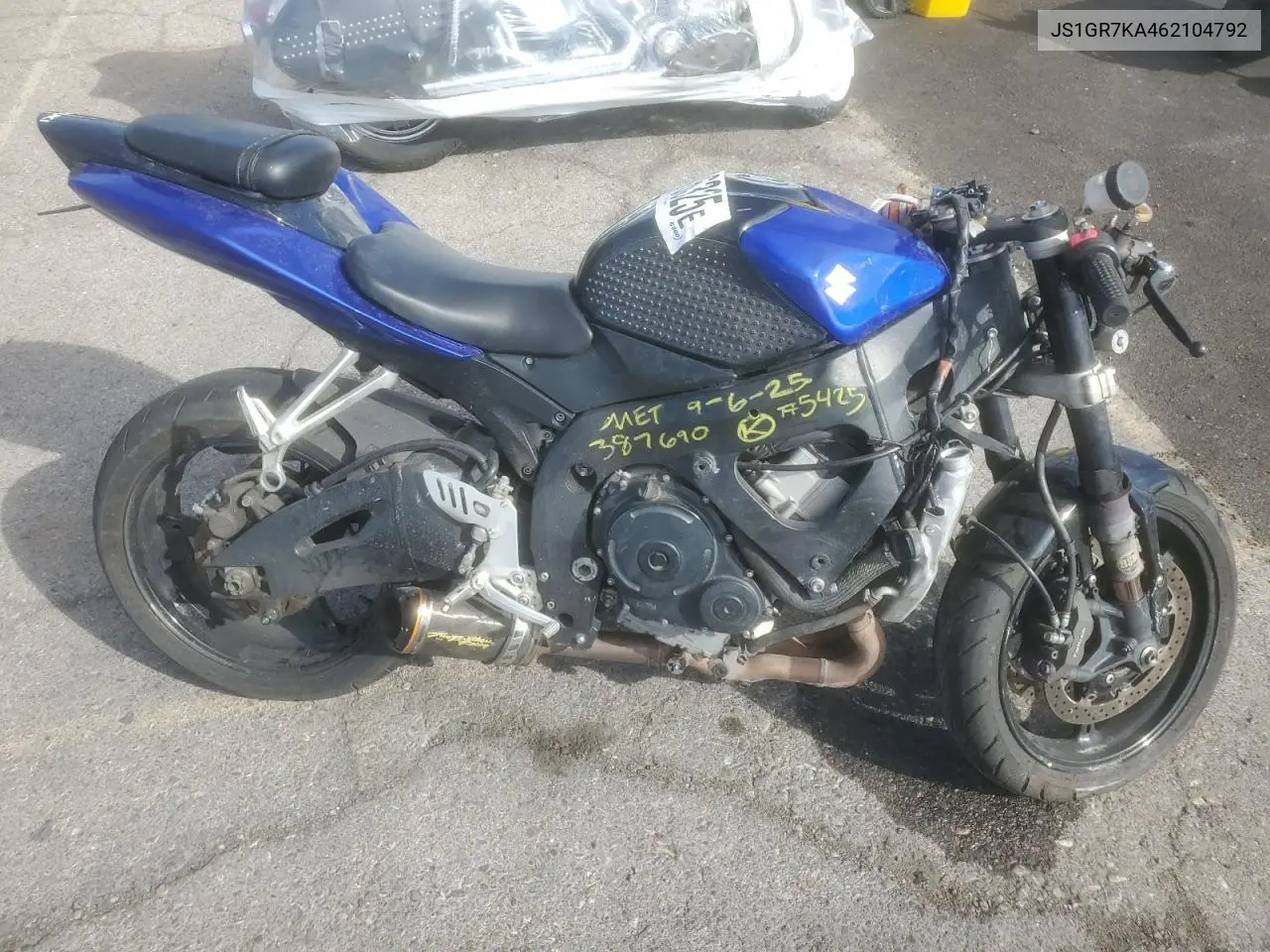 2006 Suzuki Gsx-R750 K6 VIN: JS1GR7KA462104792 Lot: 51374336