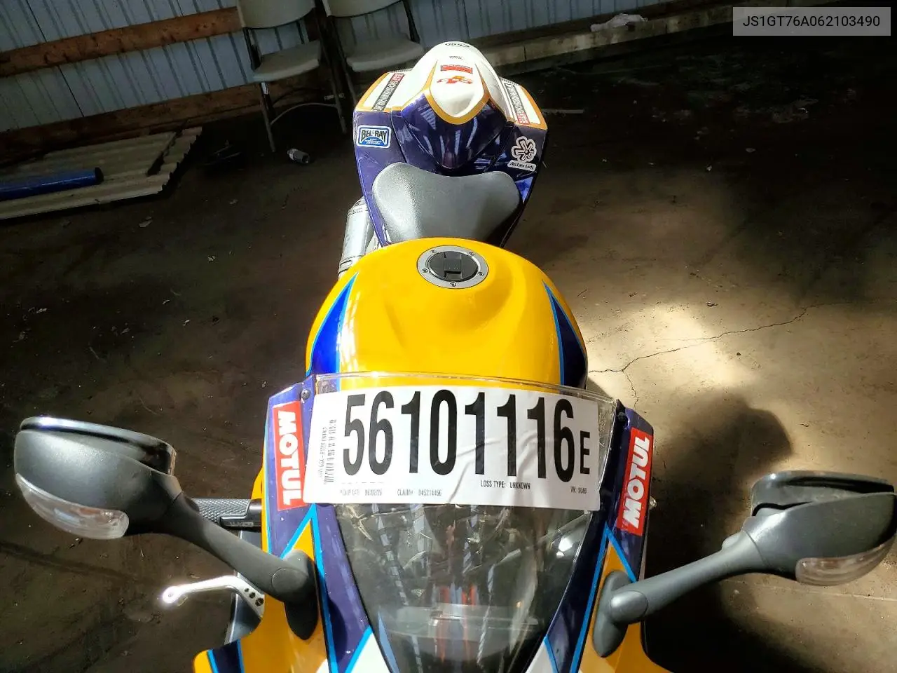 2006 Suzuki Gsx-R1000 VIN: JS1GT76A062103490 Lot: 56101116