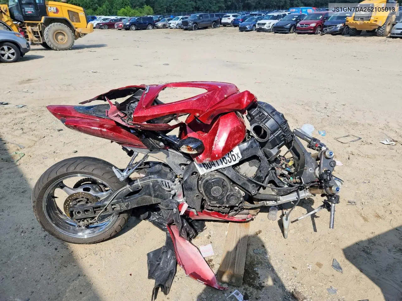 2006 Suzuki Gsx-R600 K6 VIN: JS1GN7DA262105013 Lot: 60411636