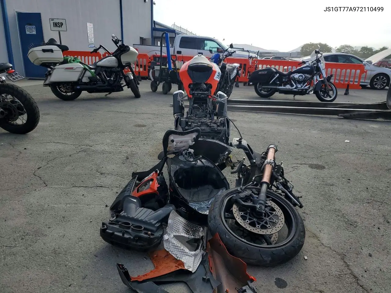 2007 Suzuki Gsx-R1000 VIN: JS1GT77A972110499 Lot: 50468566