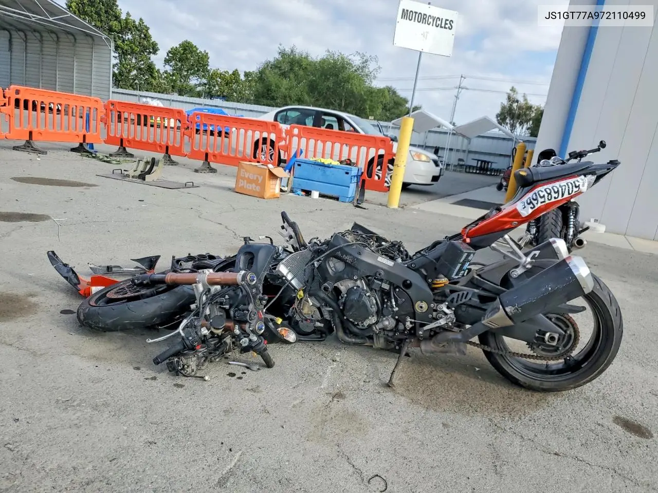 2007 Suzuki Gsx-R1000 VIN: JS1GT77A972110499 Lot: 50468566