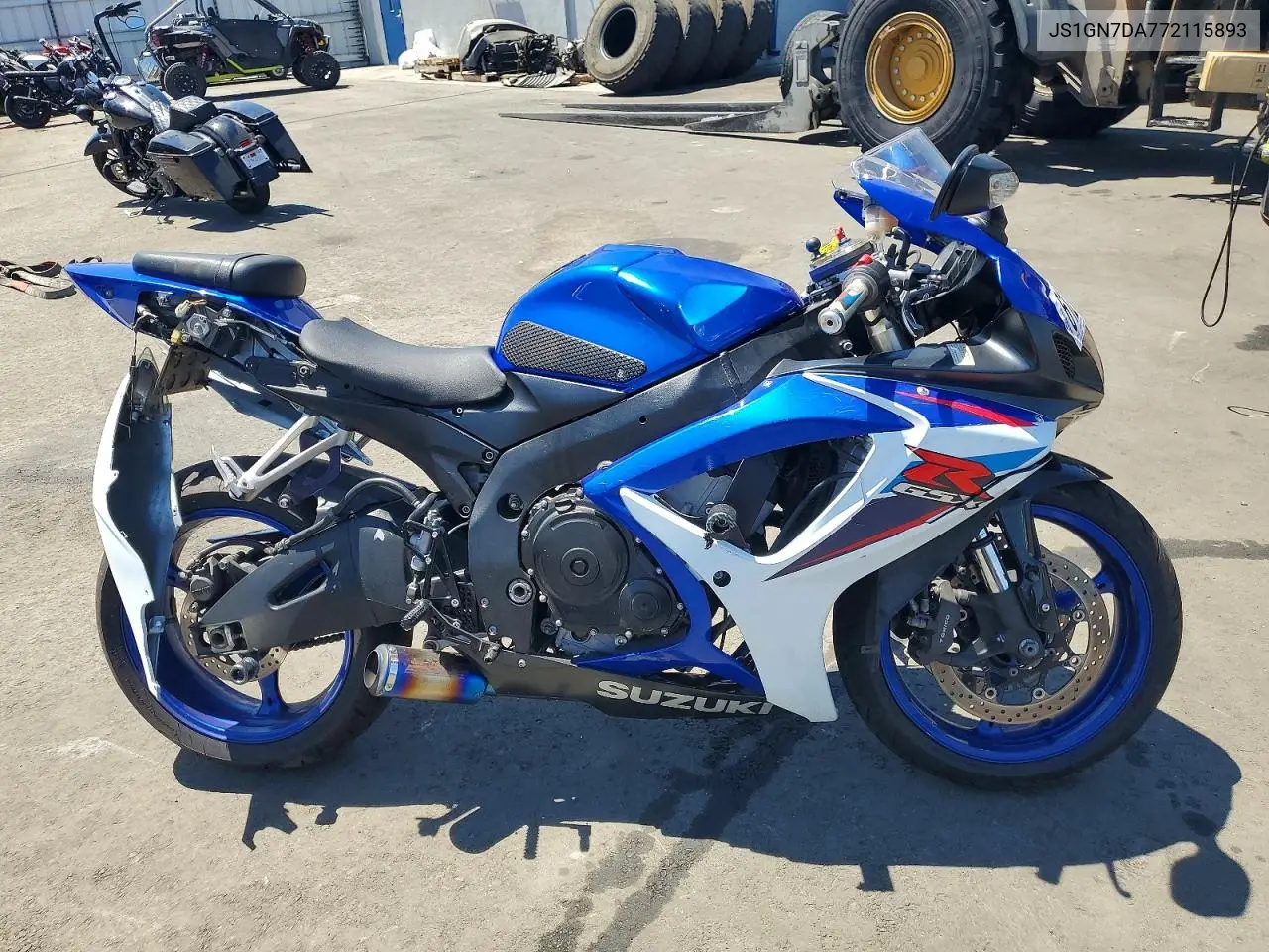 2007 Suzuki Gsx-R600 VIN: JS1GN7DA772115893 Lot: 61215586
