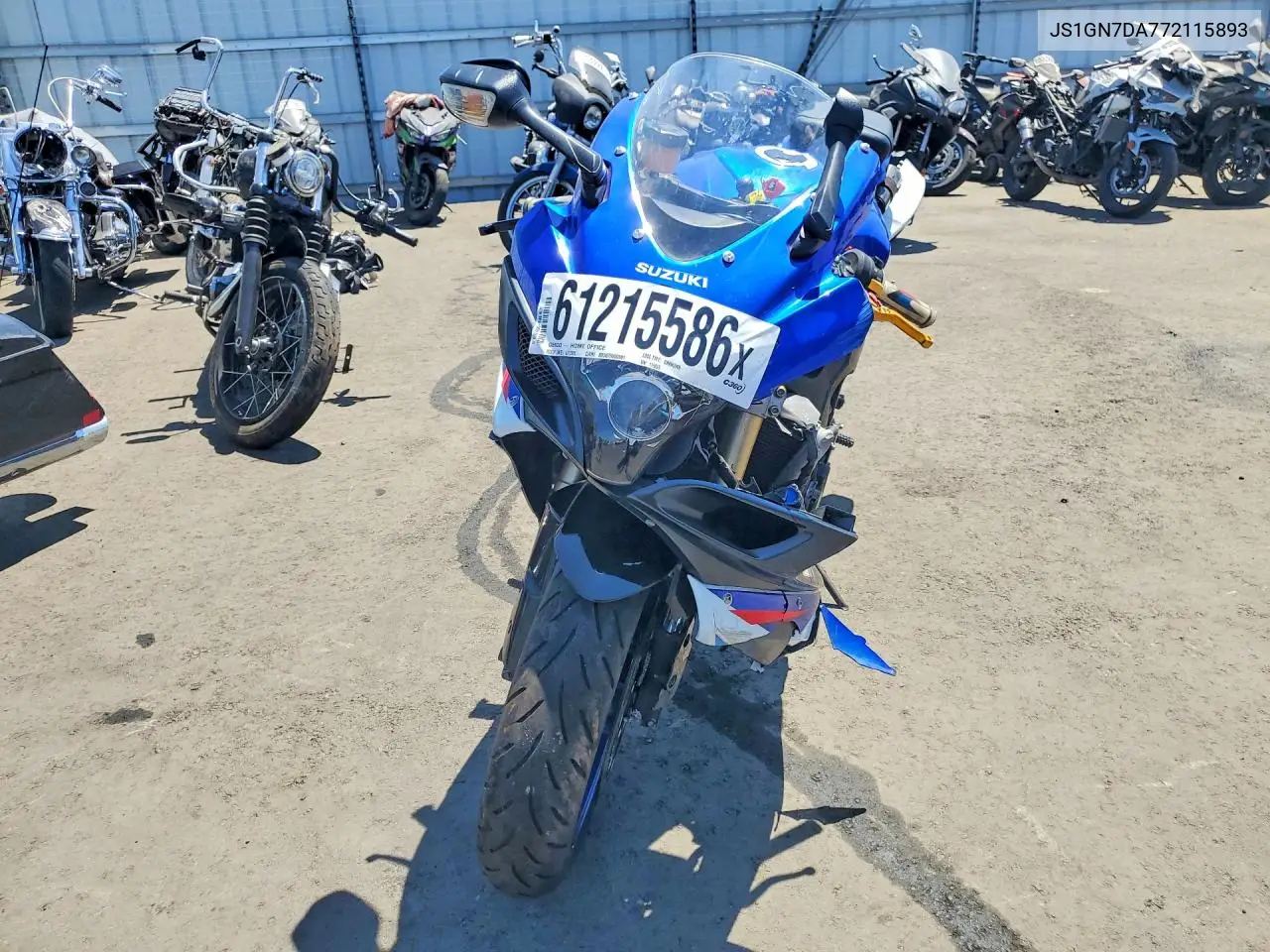 2007 Suzuki Gsx-R600 VIN: JS1GN7DA772115893 Lot: 61215586