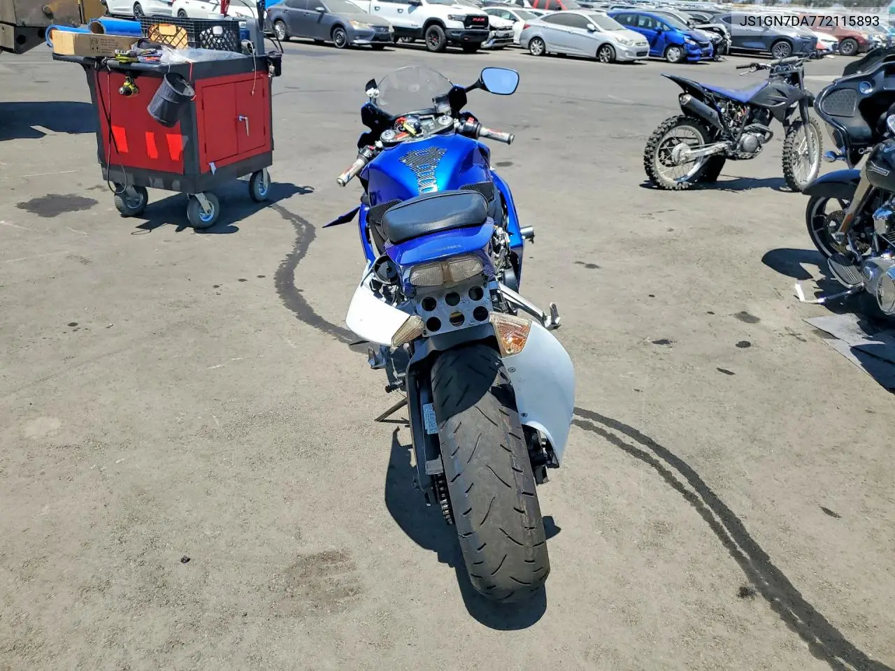 2007 Suzuki Gsx-R600 VIN: JS1GN7DA772115893 Lot: 61215586