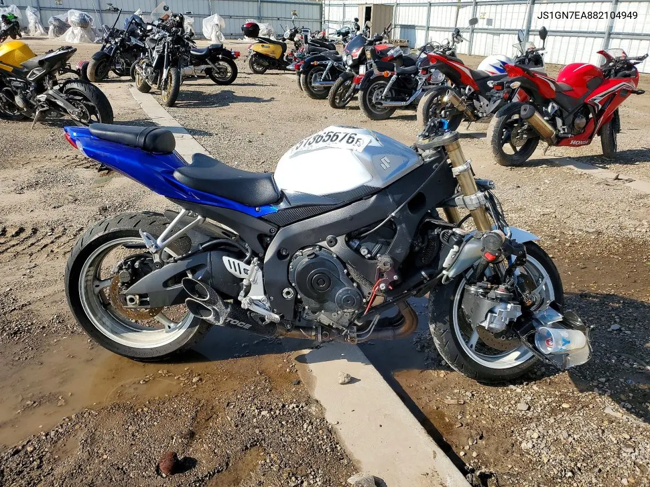 2008 Suzuki Gsx-R600 VIN: JS1GN7EA882104949 Lot: 51365676
