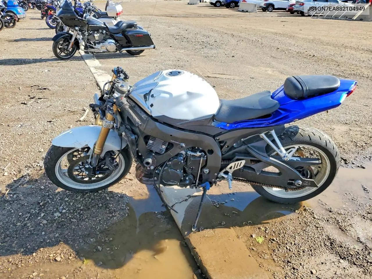 2008 Suzuki Gsx-R600 VIN: JS1GN7EA882104949 Lot: 51365676