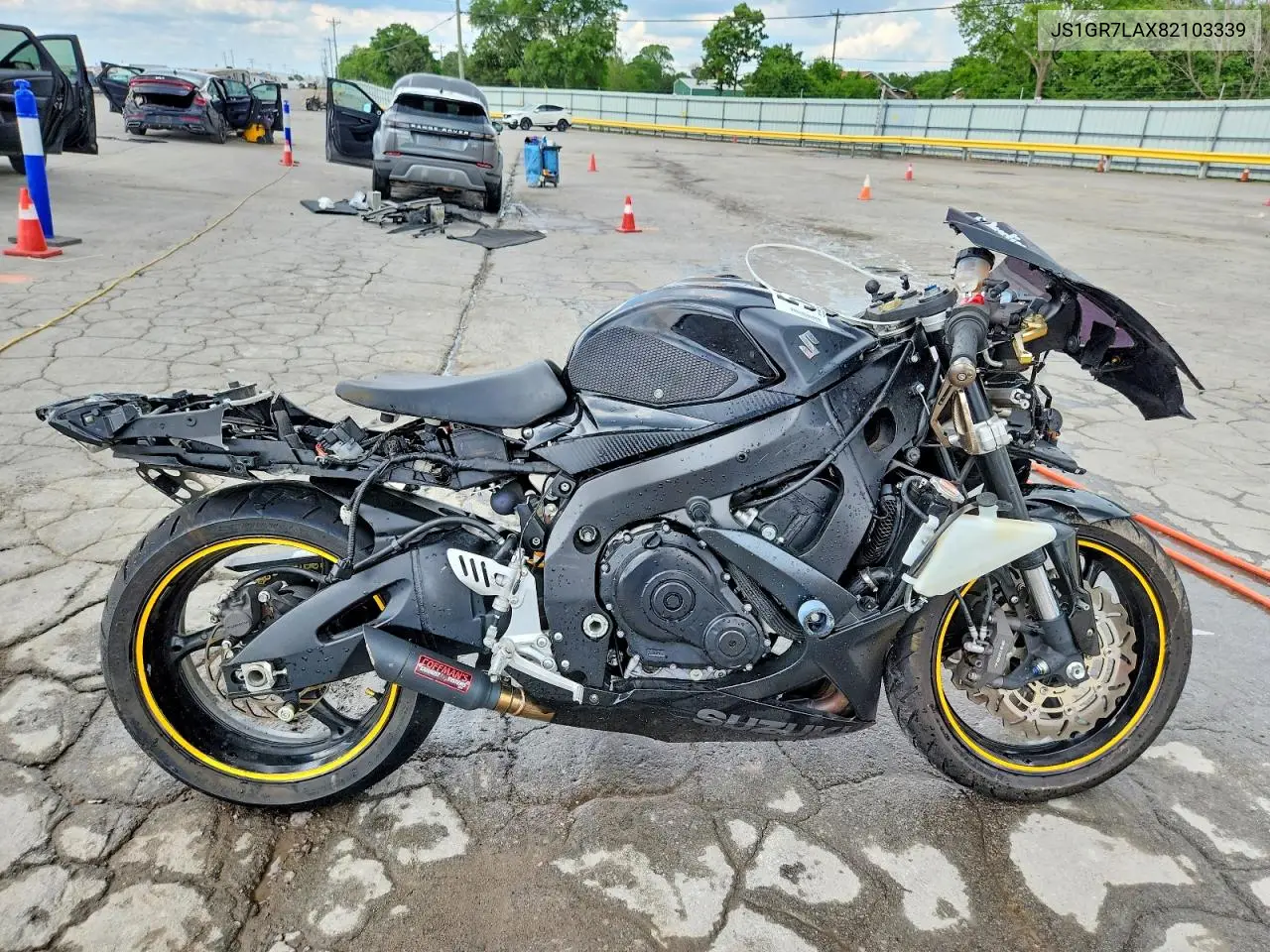 2008 Suzuki Gsx-R750 VIN: JS1GR7LAX82103339 Lot: 55057956