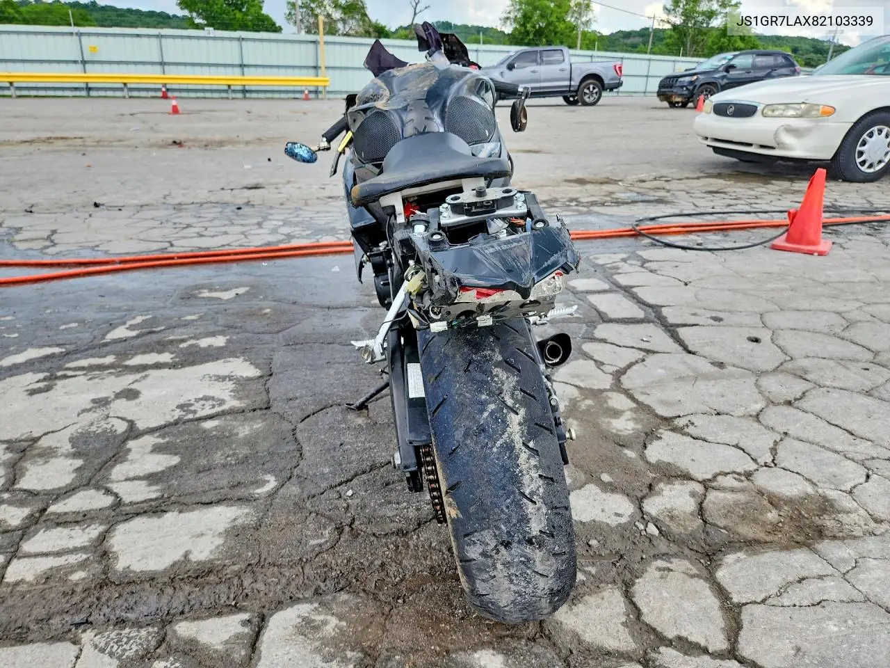 2008 Suzuki Gsx-R750 VIN: JS1GR7LAX82103339 Lot: 55057956