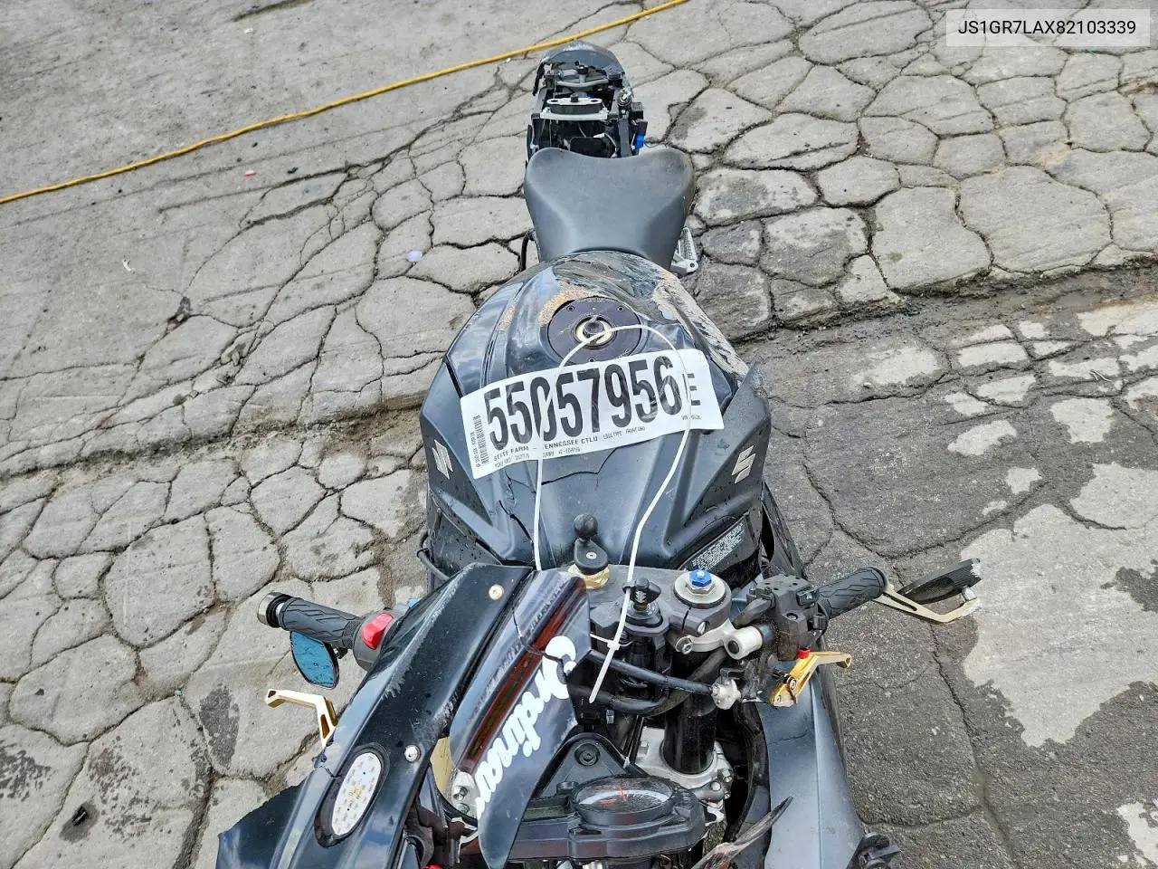 2008 Suzuki Gsx-R750 VIN: JS1GR7LAX82103339 Lot: 55057956