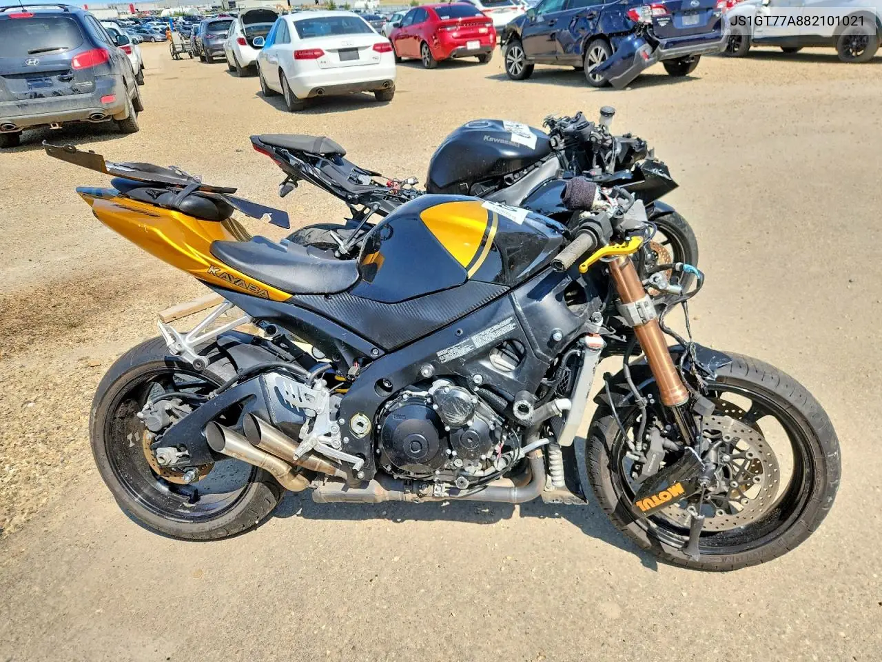 2008 Suzuki Gsx-R1000 VIN: JS1GT77A882101021 Lot: 60838516