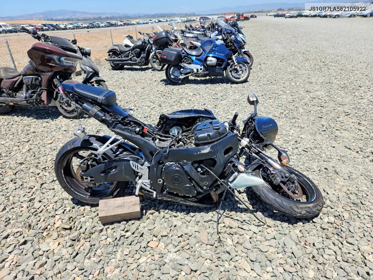 2008 Suzuki Gsx-R750 VIN: JS1GR7LA582105922 Lot: 61369826