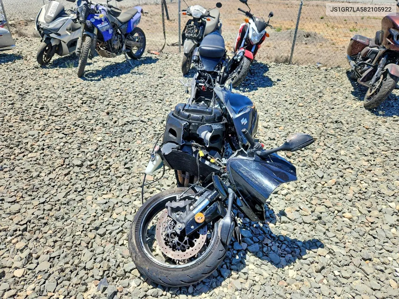 2008 Suzuki Gsx-R750 VIN: JS1GR7LA582105922 Lot: 61369826