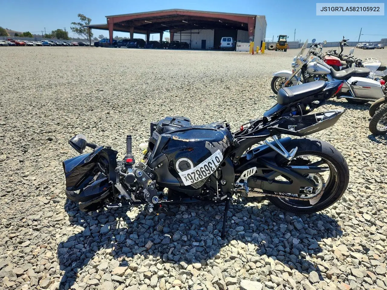 2008 Suzuki Gsx-R750 VIN: JS1GR7LA582105922 Lot: 61369826