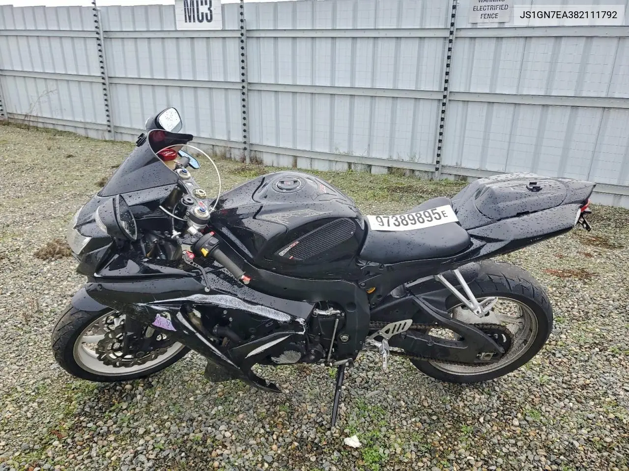 JS1GN7EA382111792 2008 Suzuki Gsx-R600