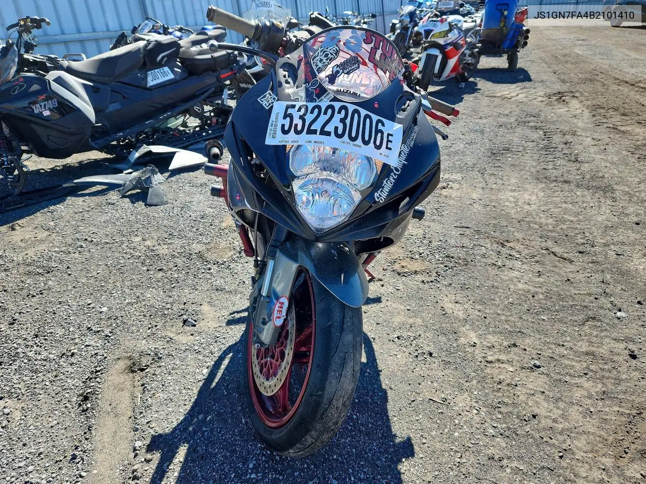 2011 Suzuki Gsx-R600 VIN: JS1GN7FA4B2101410 Lot: 53223006