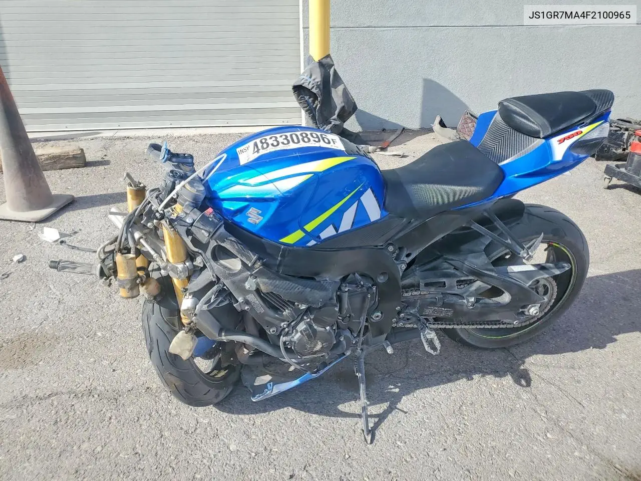2015 Suzuki Gsx-R750 VIN: JS1GR7MA4F2100965 Lot: 48330896