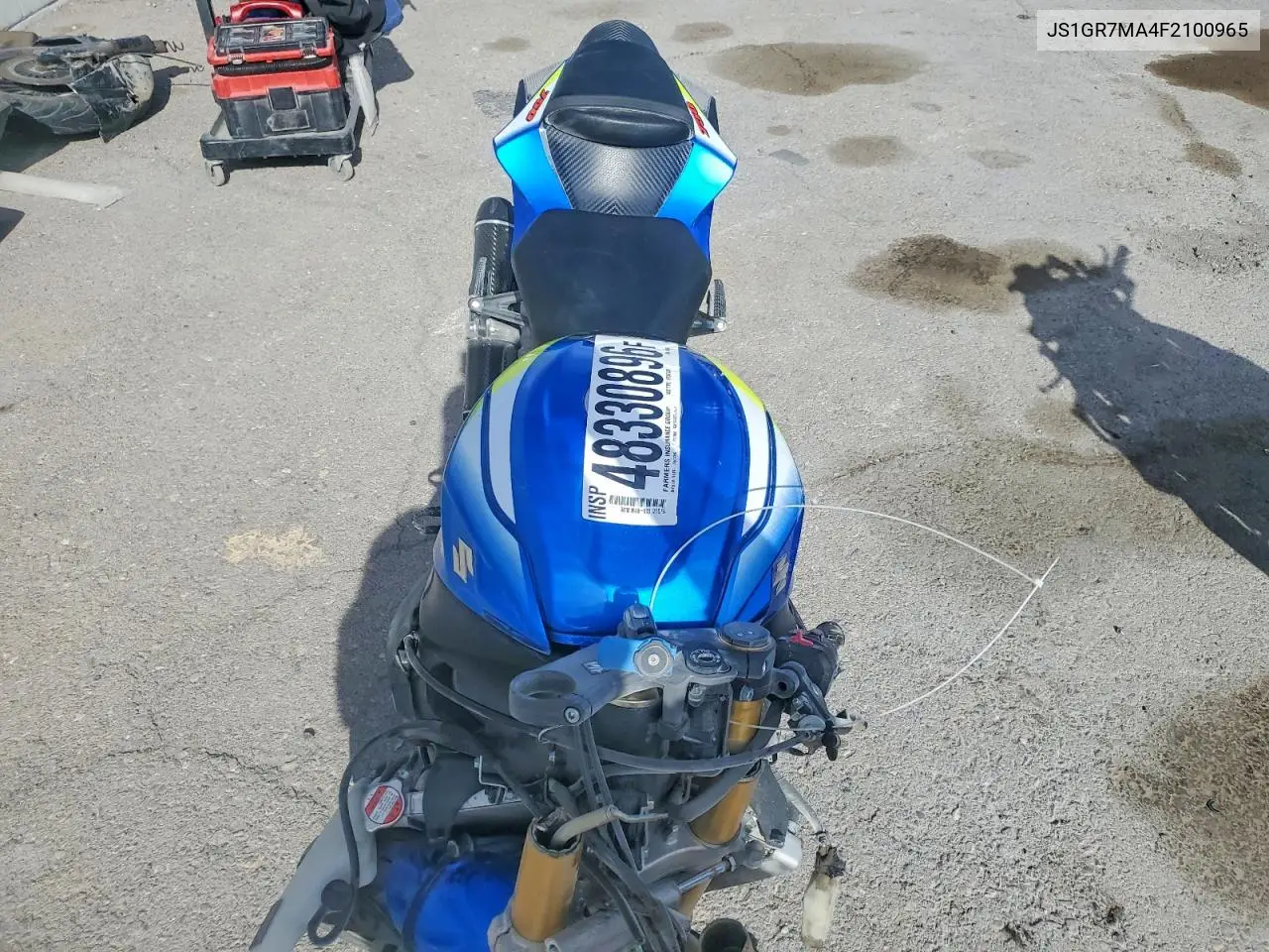 2015 Suzuki Gsx-R750 VIN: JS1GR7MA4F2100965 Lot: 48330896