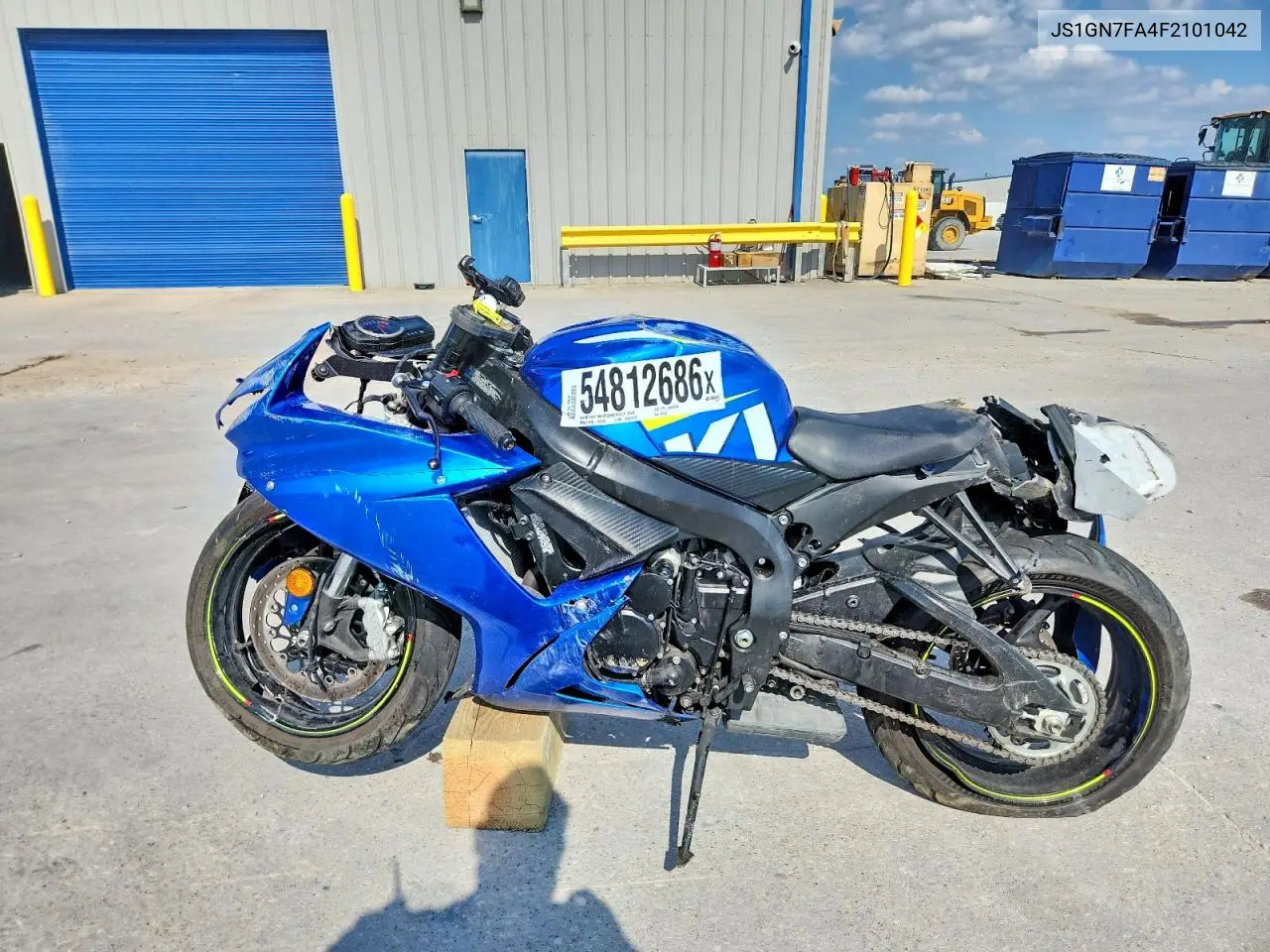 2015 Suzuki Gsx-R600 VIN: JS1GN7FA4F2101042 Lot: 54812686