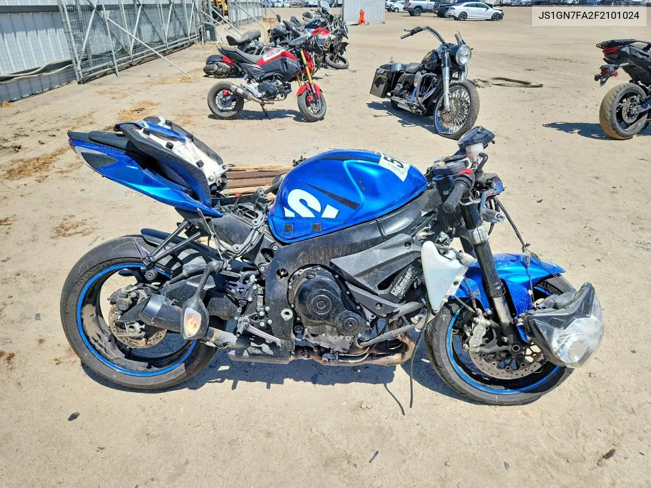 2015 Suzuki Gsx-R600 VIN: JS1GN7FA2F2101024 Lot: 55912066