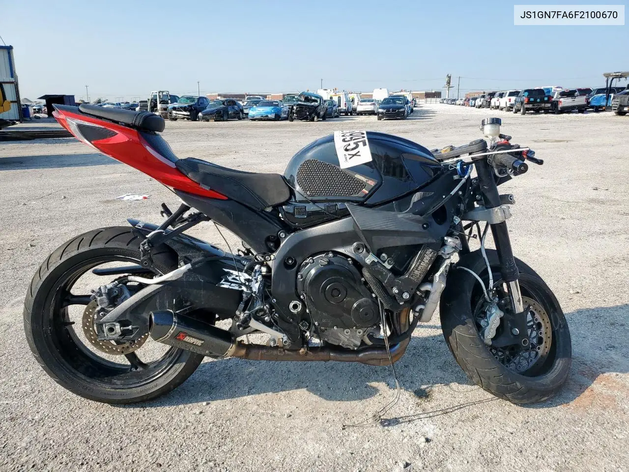 2015 Suzuki Gsx-R600 VIN: JS1GN7FA6F2100670 Lot: 71916995