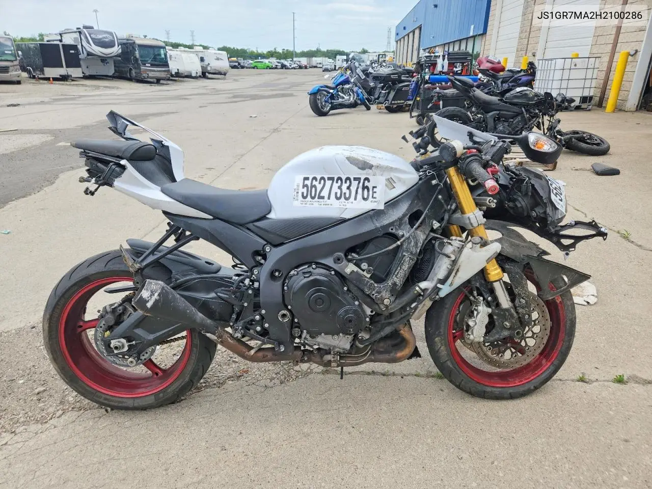 2017 Suzuki Gsx-R750 VIN: JS1GR7MA2H2100286 Lot: 56273376