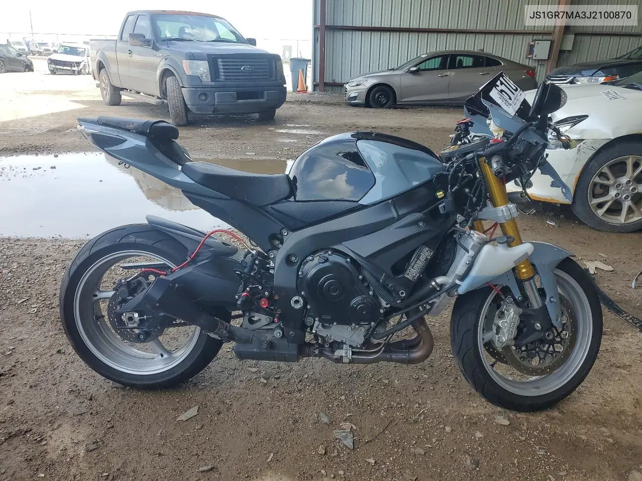 2018 Suzuki Gsx-R750 VIN: JS1GR7MA3J2100870 Lot: 61032866